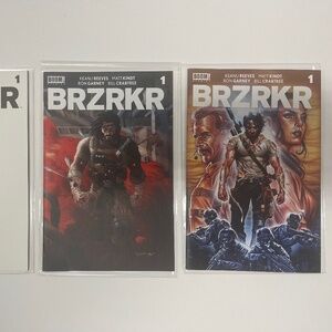 BRZRKR #1 First Print Keanu Reeves Covers A B & Blank Sketch Boom Studios 2021